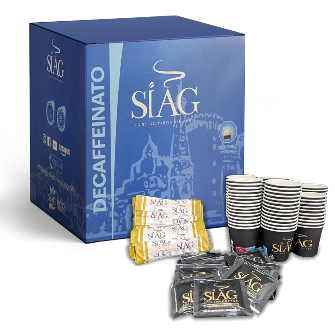 Cialde Dek 150 Siag + Kit Accessori - Caffè Siag
